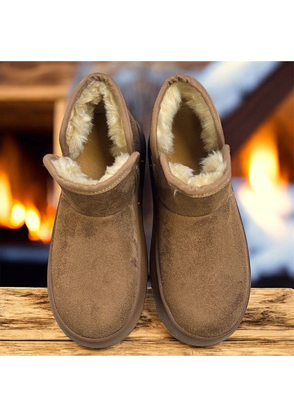 Ug Model Kısa Boy Dikişli Taban Tüylü Bayan Bot Bootie fırsatları