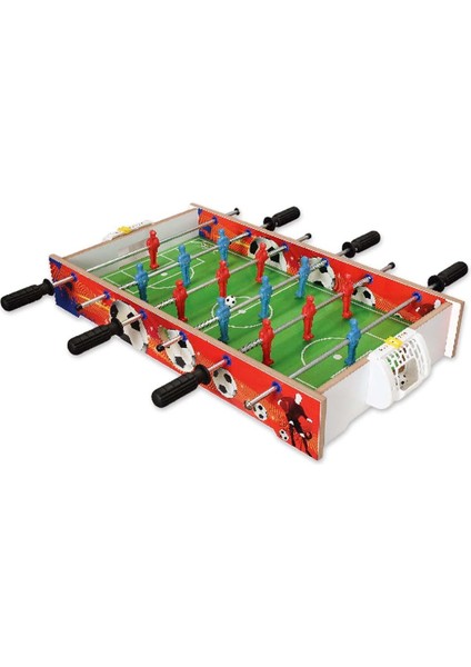 Ahşap Langırt Masa Maçı Oyunu (Orta Boy) Kız Erkek Çocuk Oyuncak Eğitici Oyuncaklar