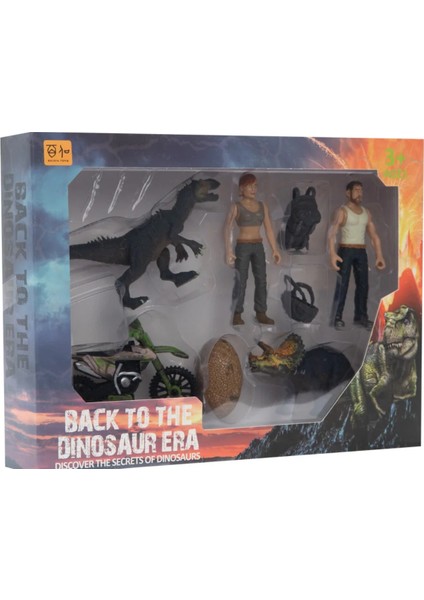 Kadın Erkek Figürlü Motorsiklet ve Dinozor Yumurtalı Oyun Seti Kız Erkek Çocuk Oyuncak Eğitici Oyunc fırsatları