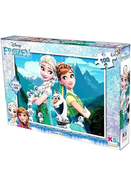 100 Parça Frozen Yapboz Kız Erkek Çocuk Oyuncak Eğitici Oyuncaklar