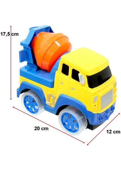 Işıklı Müzikli Pilli Beton Mikseri Kız Erkek Çocuk Oyuncak Eğitici Oyuncaklar indirimleri