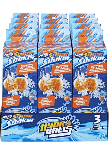 F6392 Nerf Super Soaker Hydro Balls 3lü -1ADET Fiyatıdır Kız Erkek Çocuk Oyuncak Eğitici Oyuncaklar