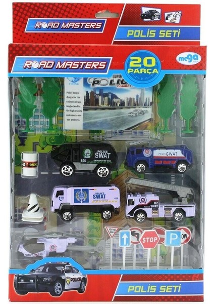 Die Cast Polis Oyun Seti 20 Parça Kız Erkek Çocuk Oyuncak Eğitici Oyuncaklar fiyatları