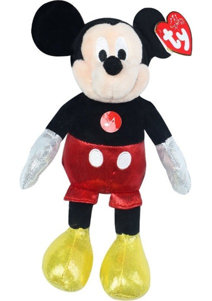 Ty Sparkle Sesli Peluş Mickey Mouse 21CM Kız Erkek Çocuk Oyuncak Eğitici Oyuncaklar
