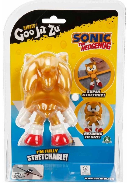 Goojitzu Stretch Gold Sonic The Hedgehog 42644 Kız Erkek Çocuk Oyuncak Eğitici Oyuncaklar