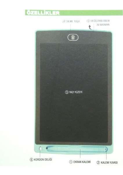 10 Inch LCD Kırmızı Yazı Tahtası Kız Erkek Çocuk Oyuncak Eğitici Oyuncaklar fırsatları