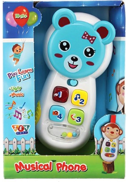 Işıklı Müzikli Aktivite Telefonu - ZEY2023 Kız Erkek Çocuk Oyuncak Eğitici Oyuncaklar indirimleri