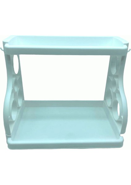 Beyaz Mutfak Tezgah Üstü Düzenleyici Organizer (4915)