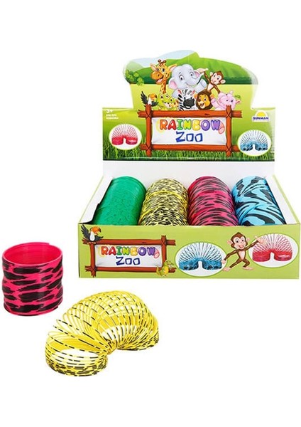 Rainbow Vahşi Hayvan Desenli Stres Yayı Kız Erkek Çocuk Oyuncak Eğitici Oyuncaklar