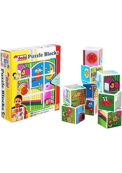 Dede Resimli Küpler Kız Erkek Çocuk Oyuncak Eğitici Oyuncaklar