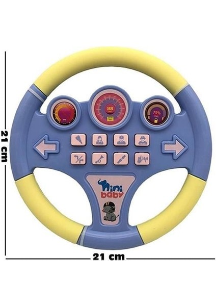 Nini Baby Direksiyon Eğitici Sesli Müzikli 21*21CM 8 Tuşlu Oyuncak Direksiyon Kız Erkek Çocuk Oyunca fiyatları