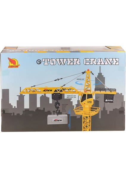 4495 Kumandalı Sesli ve Işıklı Inşaat Vinç -Sunman Kız Erkek Çocuk Oyuncak Eğitici Oyuncaklar fırsatları