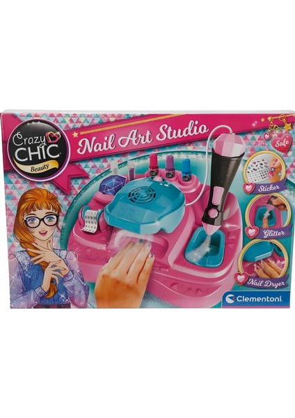 Crazy Chic Oje Kurutucu Tırnak Süsleme ve Tasarım Stüdyosu Kız Erkek Çocuk Oyuncak Eğitici Oyuncakla modelleri