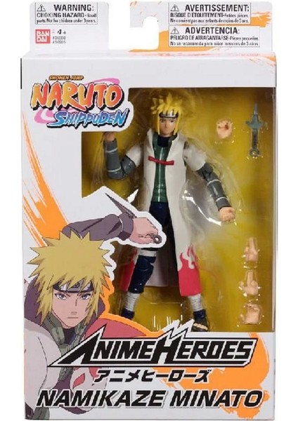 Bandai Minato Namikaze Poz Verilebilir Figür 16CM Kız Erkek Çocuk Oyuncak Eğitici Oyuncaklar modelleri