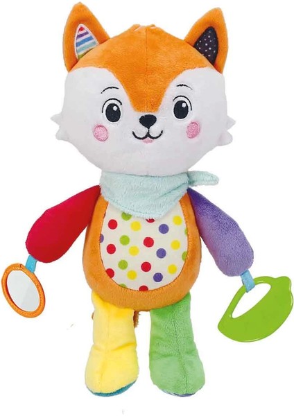 Aktiviteli Peluş Tilki Kız Erkek Çocuk Oyuncak Eğitici Oyuncaklar