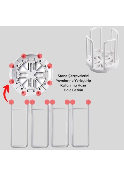 Tabak Bardak Kase Standı Bulaşık Kurutma Tutucu Mutfak Düzenleyici Organizatör (4915) fırsatları