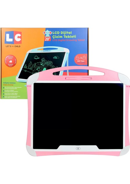 LCD Dijital Çizim Tableti 20 Inç Kız Erkek Çocuk Oyuncak Eğitici Oyuncaklar