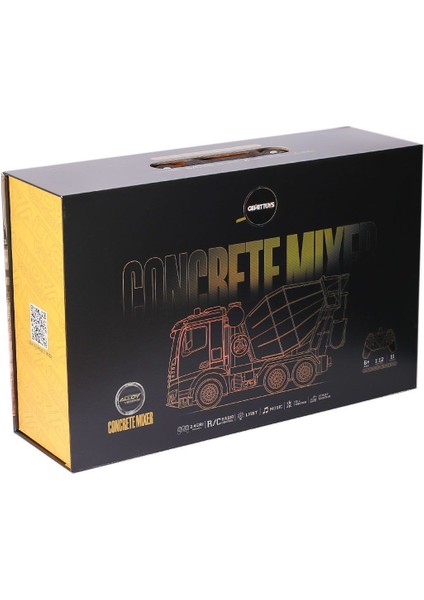 HJ8001-1 Metal Kumandalı Iş Makinesi -Gepettoys Kız Erkek Çocuk Oyuncak Eğitici Oyuncaklar