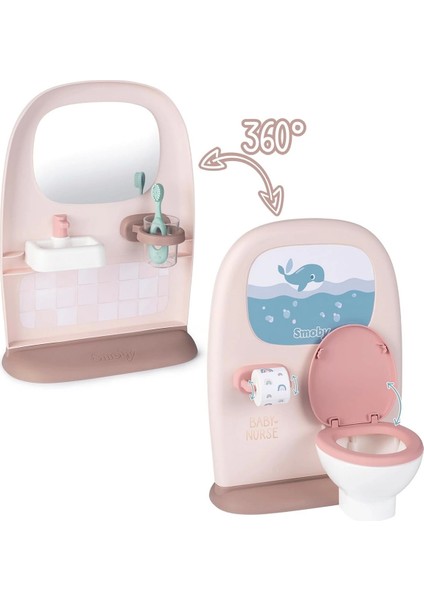 Smoby Baby Nurse Tuvalet ve Lavabo Seti 220380 Kız Erkek Çocuk Oyuncak Eğitici Oyuncaklar fiyatları