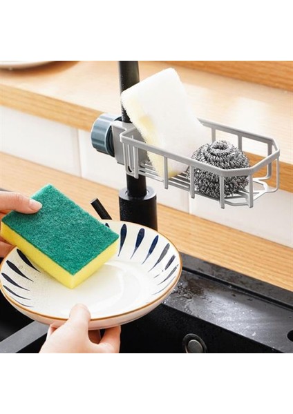 Musluk Kenarı Plastik Süngerlik Sabunluk Mutfak Düzenleyici Sünger Sabun Mutfak Organizeri (4915) modelleri