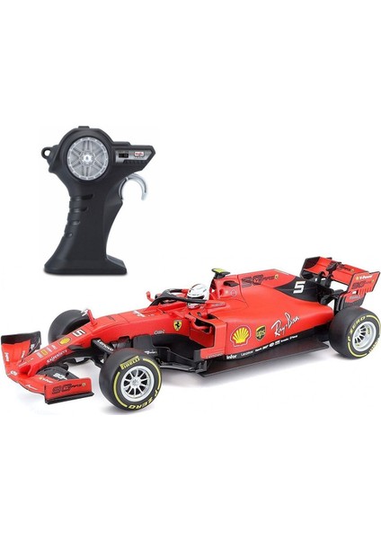 1:24 Premium Kumandalı 2019 F1 Ferrari SF90 Sebastian Vettel Kız Erkek Çocuk Oyuncak Eğitici Oyuncak