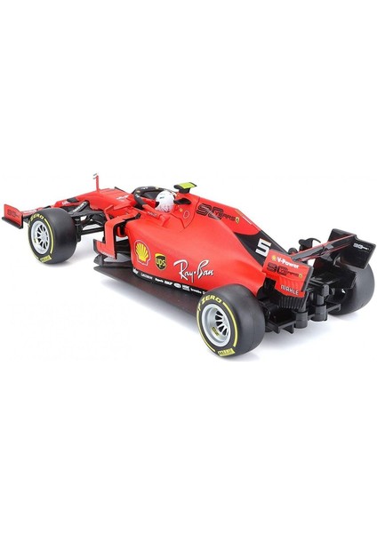 1:24 Premium Kumandalı 2019 F1 Ferrari SF90 Sebastian Vettel Kız Erkek Çocuk Oyuncak Eğitici Oyuncak fiyatları