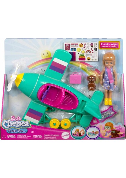 Barbie Chelsea'nın Pervaneli Mini Uçağı Kız Erkek Çocuk Oyuncak Eğitici Oyuncaklar