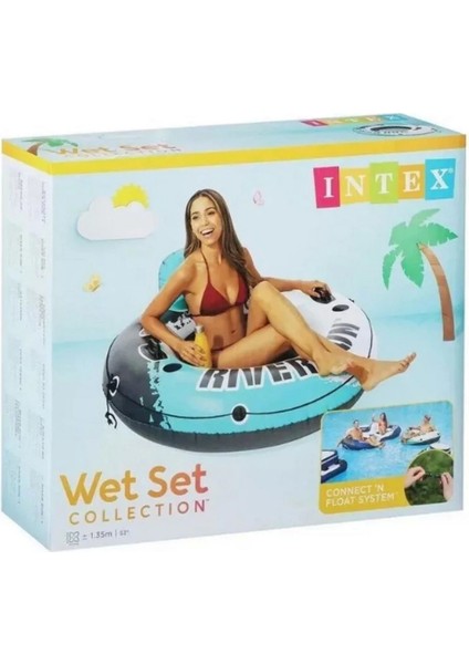 Intex River Run Fileli Koltuk Simit Turkuaz 135CM - IX-56825 Kız Erkek Çocuk Oyuncak Eğitici Oyuncak fiyatları