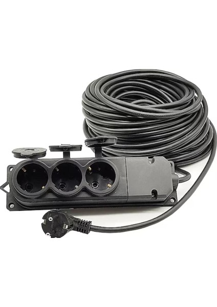 Topart 01558 20 Metre Grup Prizli Uzatma 3x2,5 Kablo