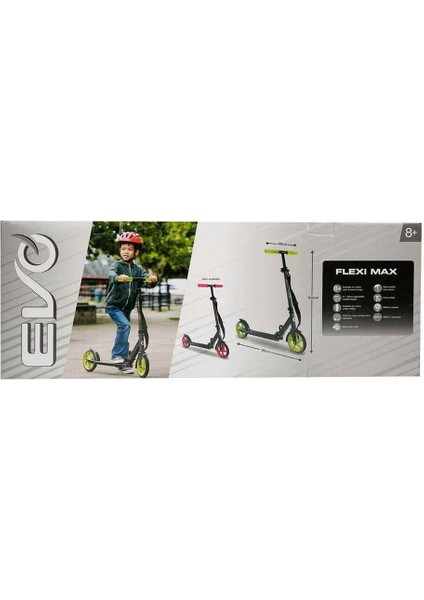 Evo 2 Tekerlekli Flexi Max Yeşil Scooter Kız Erkek Çocuk Oyuncak Eğitici Oyuncaklar fırsatları