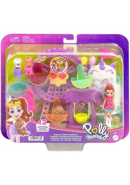 HWP25 Polly Pocket Meyve Karnavalı Oyun Seti Kız Erkek Çocuk Oyuncak Eğitici Oyuncaklar