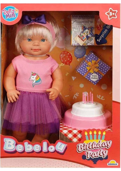 Bebelou Doğum Günü Bebeği 40CM Kız Erkek Çocuk Oyuncak Eğitici Oyuncaklar