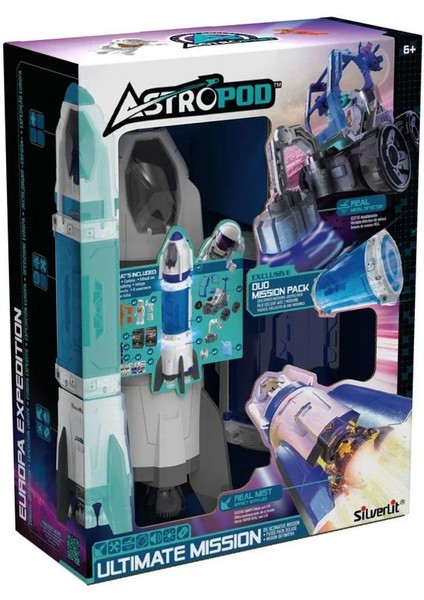 Sıl 80339 Silverlit Astropod Ana Mekik ve Metal Dedektör Aracı Kız Erkek Çocuk Oyuncak Eğitici Oyunc