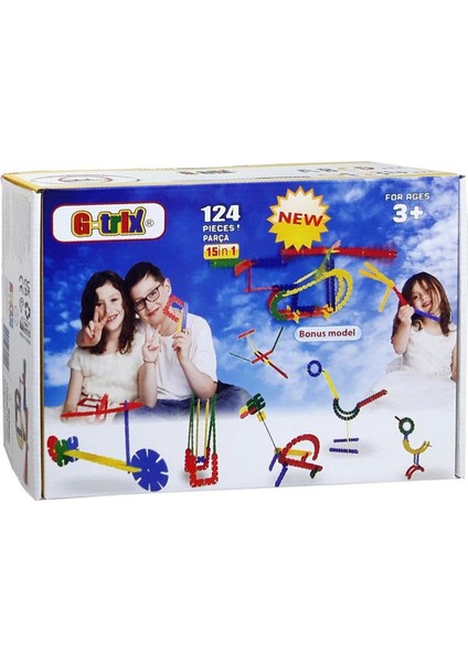 G-Trix 124 Parça Kız Erkek Çocuk Oyuncak Eğitici Oyuncaklar