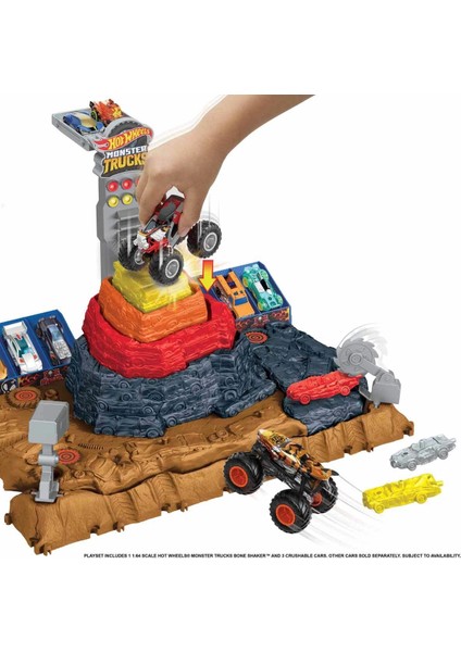 Hot Wheels Monster Trucks Muhteşem Çarpışma Arenası Oyun Seti HNB96 Kız Erkek Çocuk Oyuncak Eğitici fırsatları