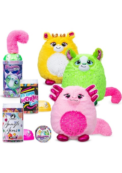 Misfittens Gemstone Sürpriz Paket Peluş Kız Erkek Çocuk Oyuncak Eğitici Oyuncaklar