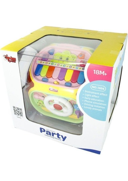 BAO-1406 Eğitici Aktivite Küpü 6ın1 Kız Erkek Çocuk Oyuncak Eğitici Oyuncaklar