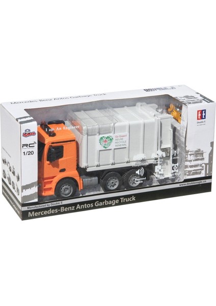 E560-003 Kumandalı Şarjlı Çöp Kamyonu 1:20 Kız Erkek Çocuk Oyuncak Eğitici Oyuncaklar