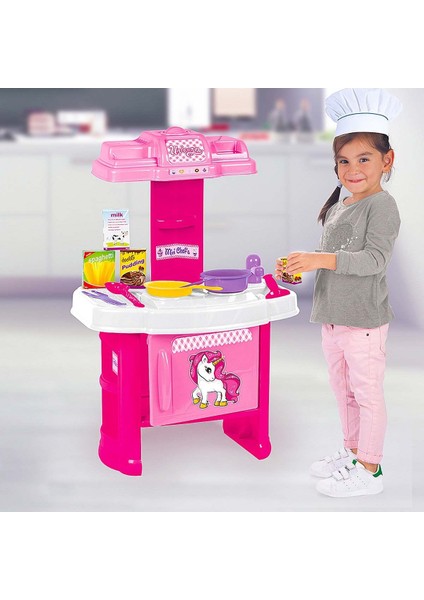 Dolu Unicorn Şefin Mutfak Seti - 2516D Kız Erkek Çocuk Oyuncak Eğitici Oyuncaklar fırsatları