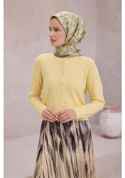 Tivil Saf Ipek Eşarp 4212 - 05 Sarı Limon Desen fiyatları