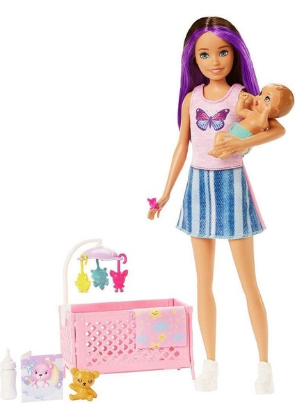 HJY33 Mavi Saçlı Skipper Bebek Bakıcısı ve Oyun Seti Kız Erkek Çocuk Oyuncak Eğitici Oyuncaklar fiyatları