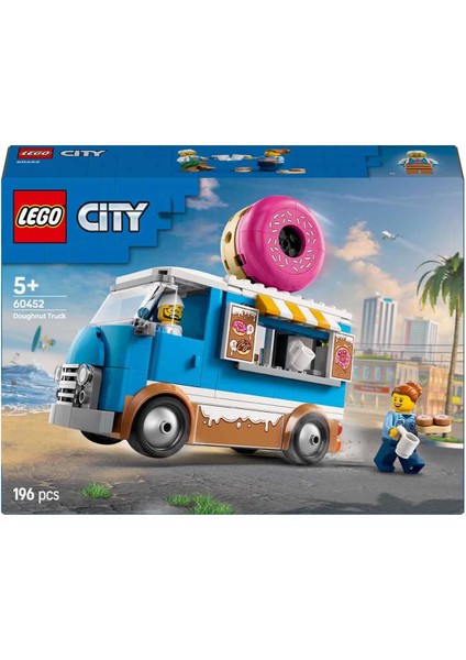 LEGO City Donut Kamyonu 60452 Kız Erkek Çocuk Oyuncak Eğitici Oyuncaklar fırsatları