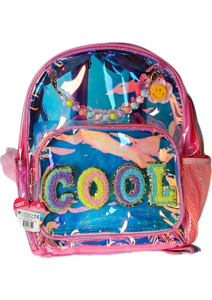 Vest Nakış Sırt Çantası Şeffaf Pembe Kız Erkek Çocuk Oyuncak Eğitici Oyuncaklar