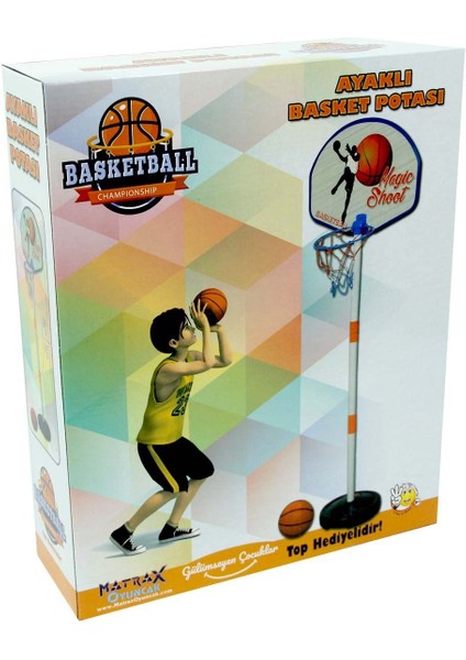 Ayaklı Basket Potası - 226 Kız Erkek Çocuk Oyuncak Eğitici Oyuncaklar