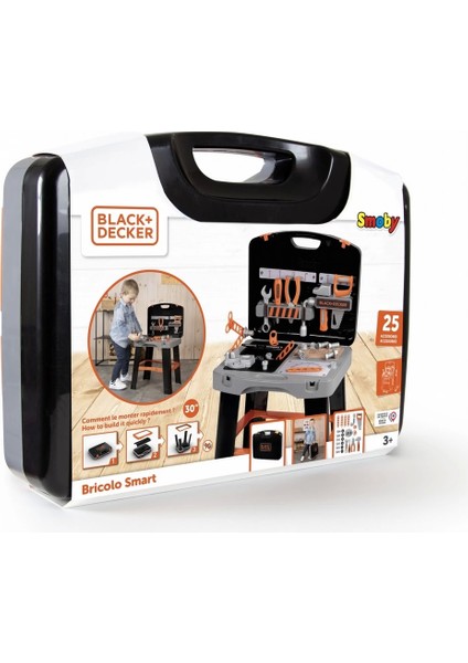 Smoby Black & Decker Oby B+D Bricolo Akıllı Çalışma Tezgahı Kız Erkek Çocuk Oyuncak Eğitici Oyuncakl indirimleri