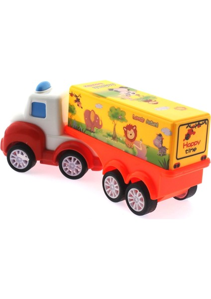 Çek Bırak Mini Sevimli Sarı Tır Kız Erkek Çocuk Oyuncak Eğitici Oyuncaklar fırsatları