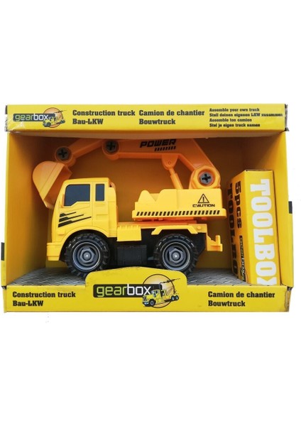 Sürtmeli Sök Tak Kepçe Kamyonu Kız Erkek Çocuk Oyuncak Eğitici Oyuncaklar