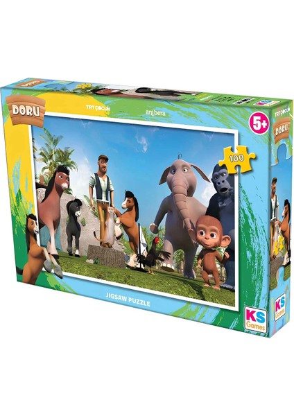 Ks Doru 100 Parça Puzzle Kız Erkek Çocuk Oyuncak Eğitici Oyuncaklar