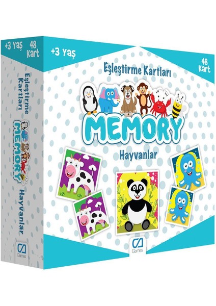 Ca 5041 Ca Games, Memory Hayvanlar Kız Erkek Çocuk Oyuncak Eğitici Oyuncaklar