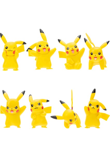 Pokemon Battle 8'li Figür Seti Pikachu Kız Erkek Çocuk Oyuncak Eğitici Oyuncaklar